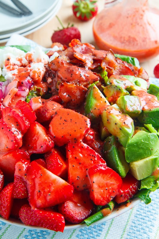 Strawberry and Avocado Salad with Strawberry Poppy Seed Vinaigrette Strawberry and Avocado Salad with Strawberry Poppy Seed Vinaigrette