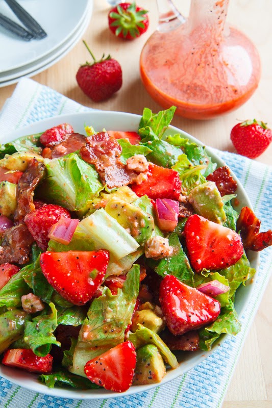 Strawberry and Avocado Salad with Strawberry Poppy Seed Vinaigrette Strawberry and Avocado Salad with Strawberry Poppy Seed Vinaigrette
