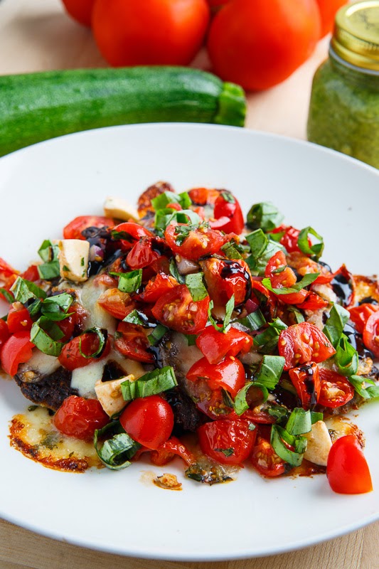 Pesto Zucchini Fritter Caprese Bruschetta Pesto Zucchini Fritter Caprese Bruschetta