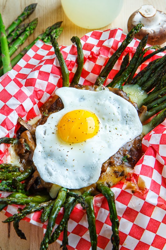 Roasted Asparagus and Mushroom Poutine Roasted Asparagus and Mushroom Poutine