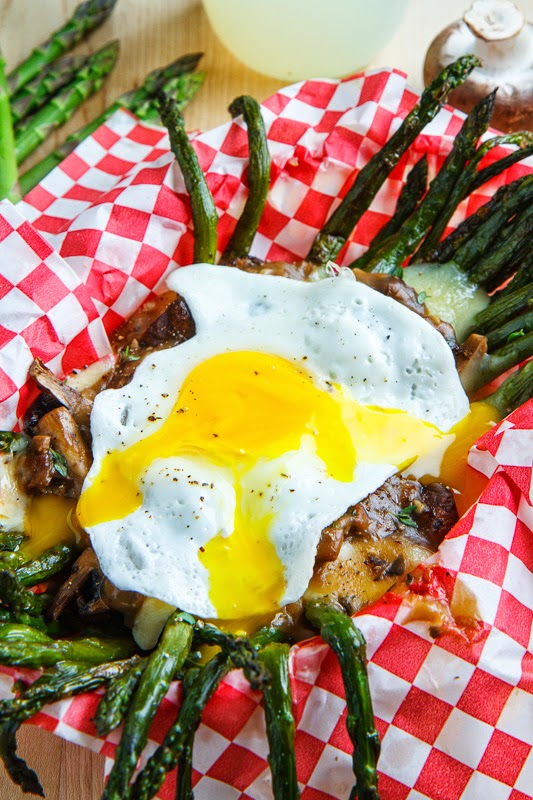 Roasted Asparagus and Mushroom Poutine Roasted Asparagus and Mushroom Poutine