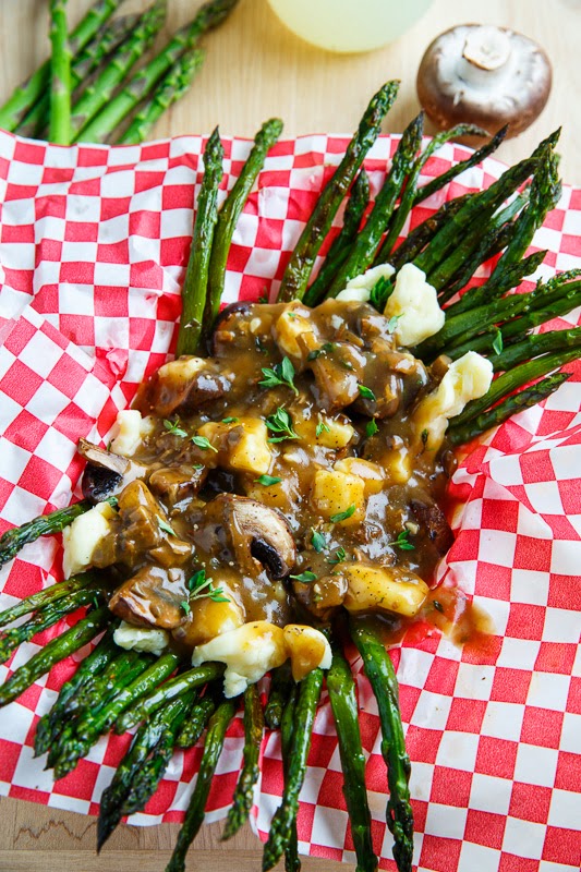 Roasted Asparagus and Mushroom Poutine Roasted Asparagus and Mushroom Poutine