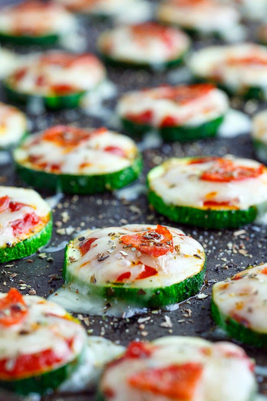 Zucchini Pizza Bites Zucchini Pizza Bites