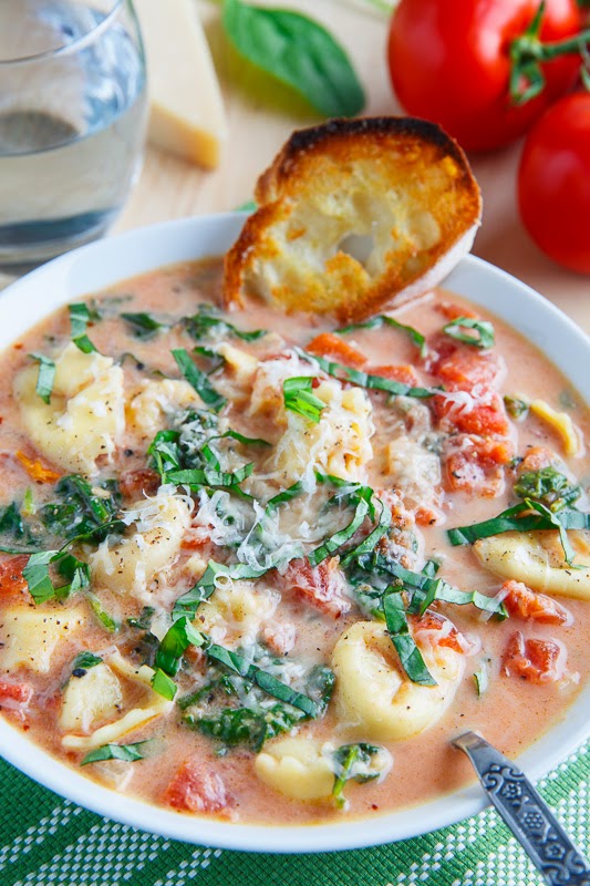 Creamy Parmesan Tomato and Spinach Tortellini Soup Creamy Parmesan Tomato and Spinach Tortellini Soup