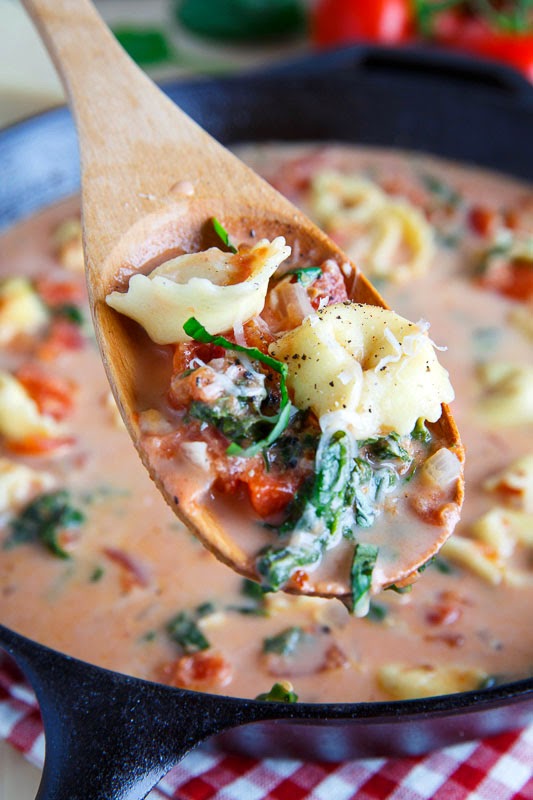 Creamy Parmesan Tomato and Spinach Tortellini Soup Creamy Parmesan Tomato and Spinach Tortellini Soup