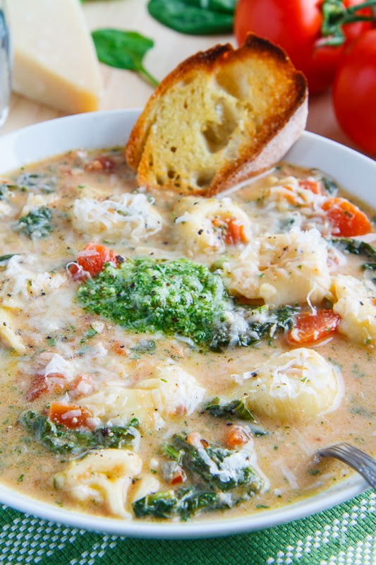 Creamy Parmesan Tomato and Spinach Tortellini Soup Creamy Parmesan Tomato and Spinach Tortellini Soup