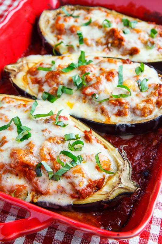 Eggplant Parmesan Boats Eggplant Parmesan Boats