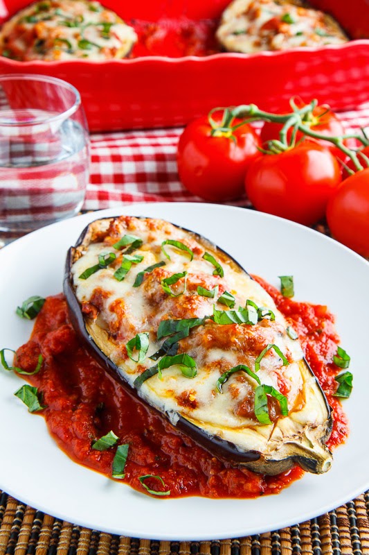 Eggplant Parmesan Boats Eggplant Parmesan Boats