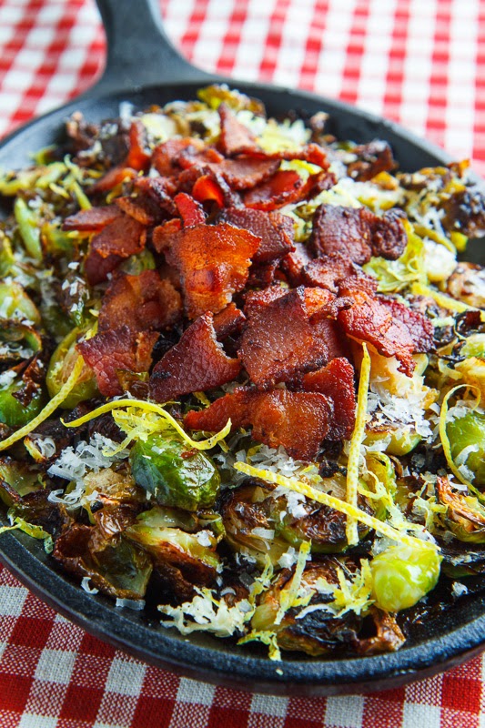 Parmesan Roasted Brussels Sprouts with Double Smoked Bacon Parmesan Roasted Brussels Sprouts with Double Smoked Bacon