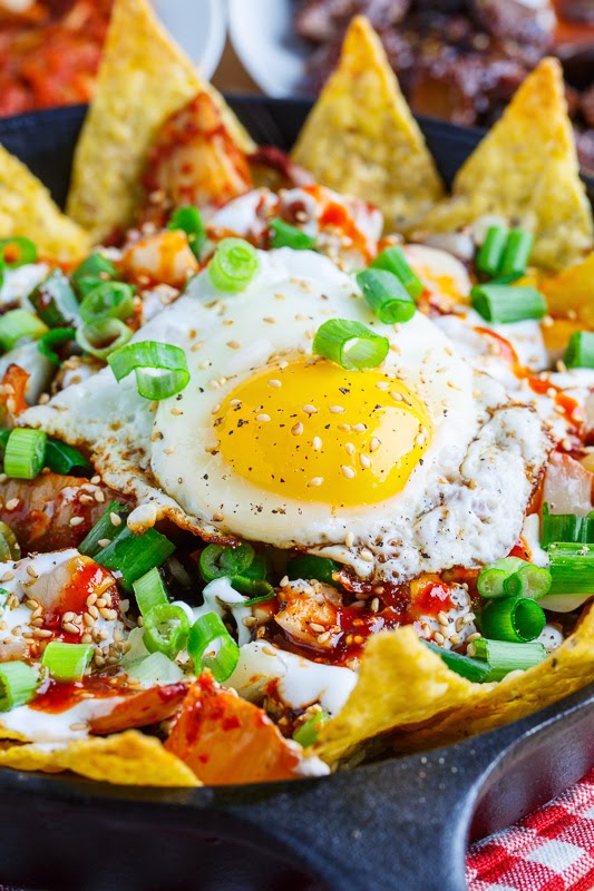 Korean Bulgogi and Kimchi Nachos Korean Bulgogi and Kimchi Nachos