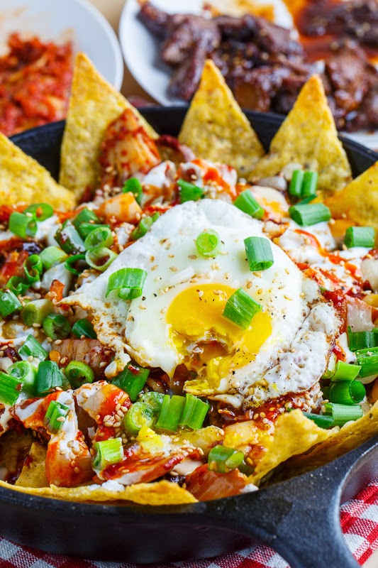 Korean Bulgogi and Kimchi Nachos Korean Bulgogi and Kimchi Nachos