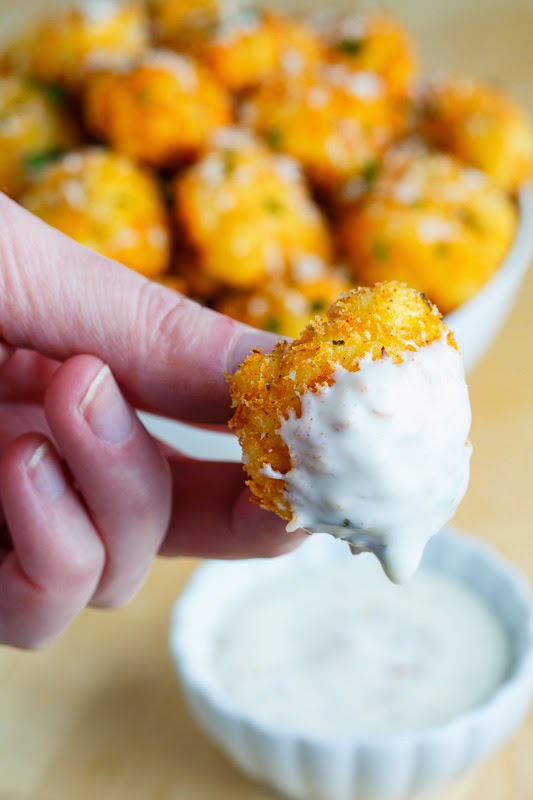 Parmesan Cauliflower Bites Parmesan Cauliflower Bites