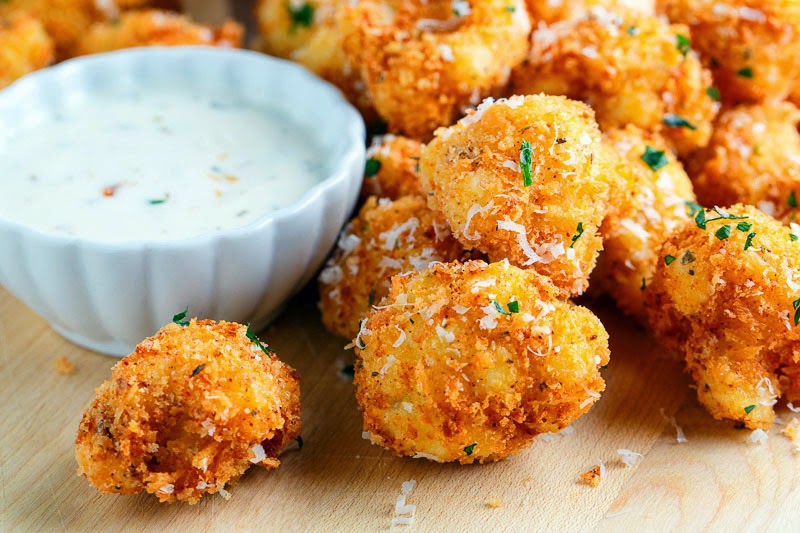 Parmesan Cauliflower Bites Parmesan Cauliflower Bites