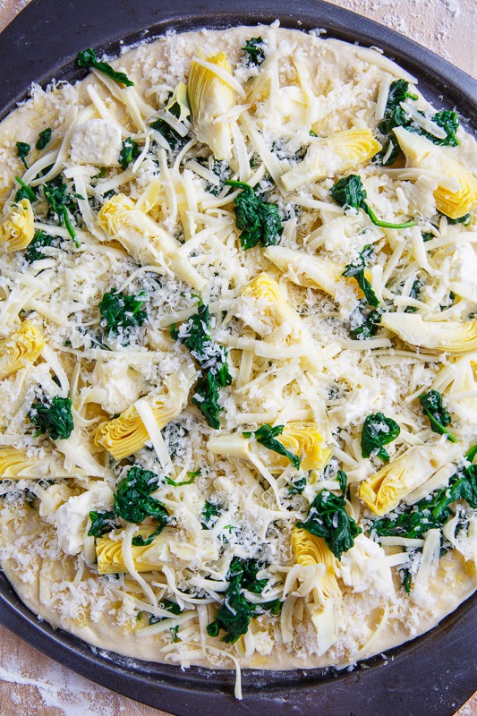 Spinach and Artichoke Dip Pizza Spinach and Artichoke Dip Pizza