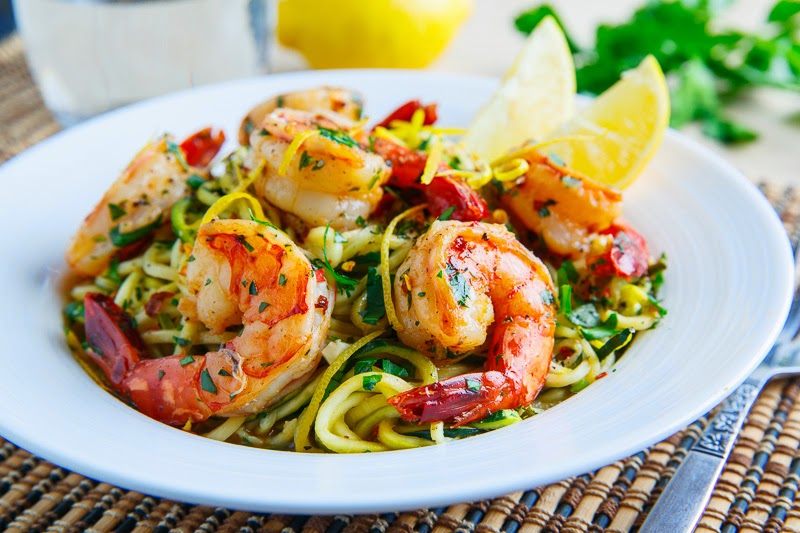 Shrimp Scampi with Zucchini Noodles Shrimp Scampi with Zucchini Noodles