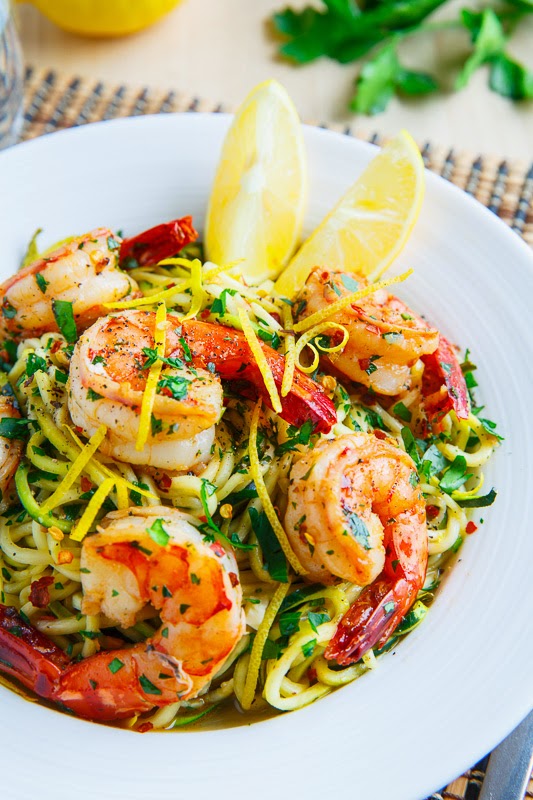 Shrimp Scampi with Zucchini Noodles Shrimp Scampi with Zucchini Noodles