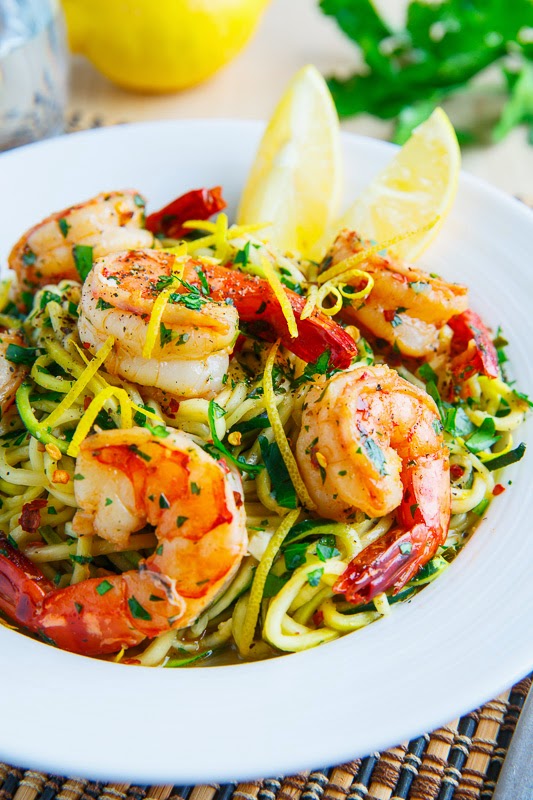 Shrimp Scampi with Zucchini Noodles Shrimp Scampi with Zucchini Noodles
