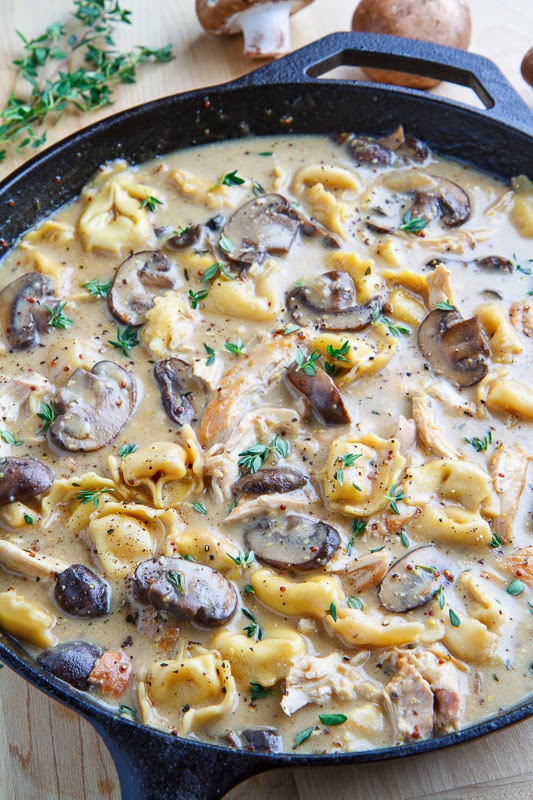Creamy Asiago Chicken and Mushroom Tortellini Soup Creamy Asiago Chicken and Mushroom Tortellini Soup
