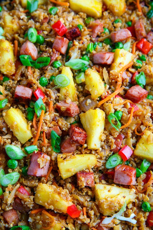 Ham and Pineapple Fried Cauliflower Rice Ham and Pineapple Fried Cauliflower Rice