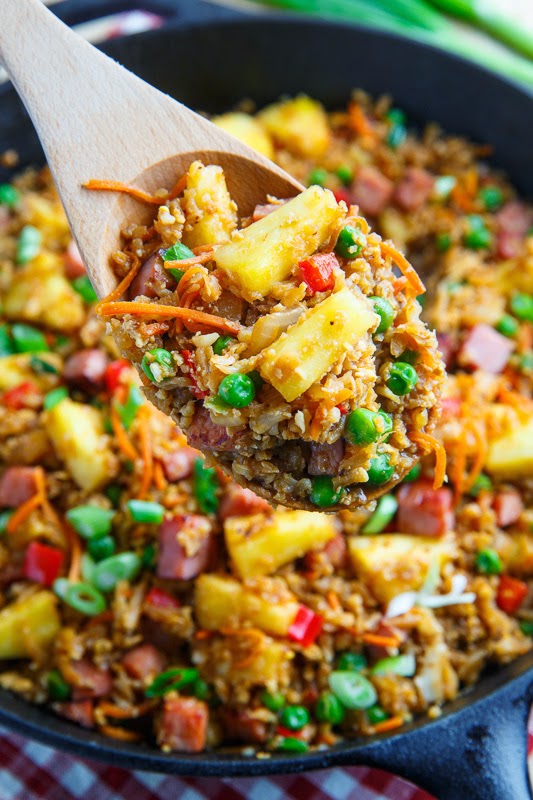 Ham and Pineapple Fried Cauliflower Rice Ham and Pineapple Fried Cauliflower Rice