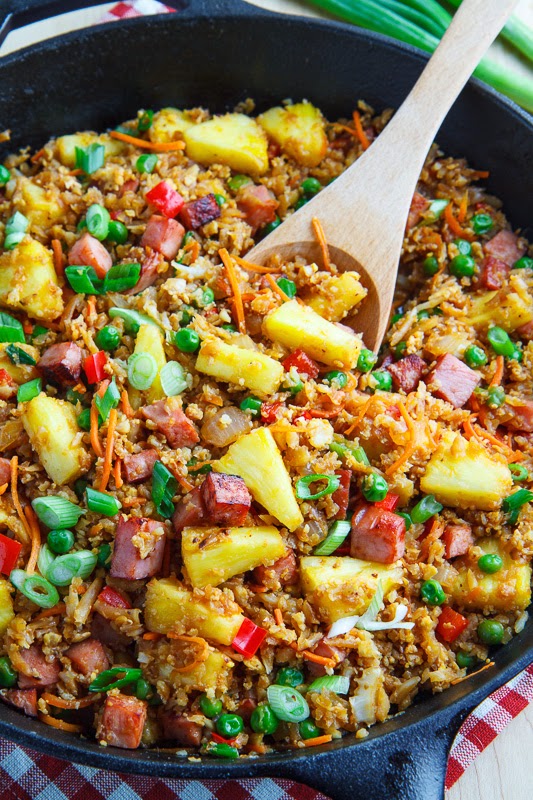Ham and Pineapple Fried Cauliflower Rice Ham and Pineapple Fried Cauliflower Rice