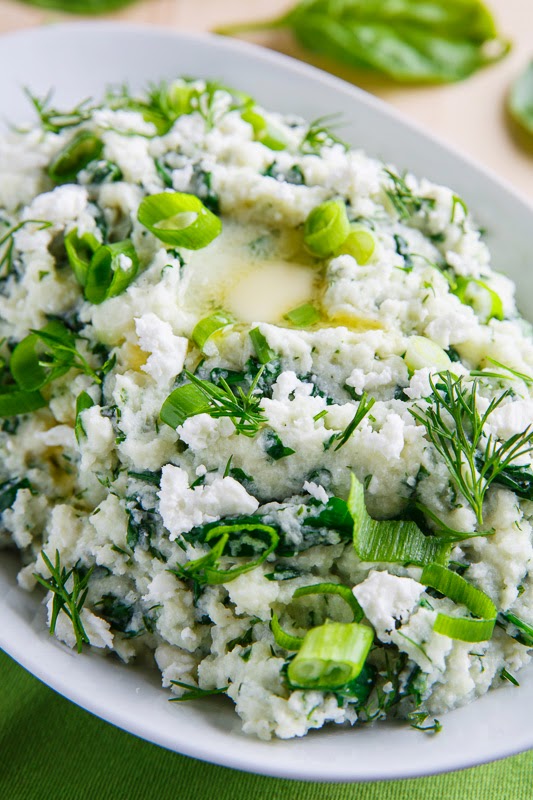 Spinach and Feta Mashed Cauliflower Spinach and Feta Mashed Cauliflower