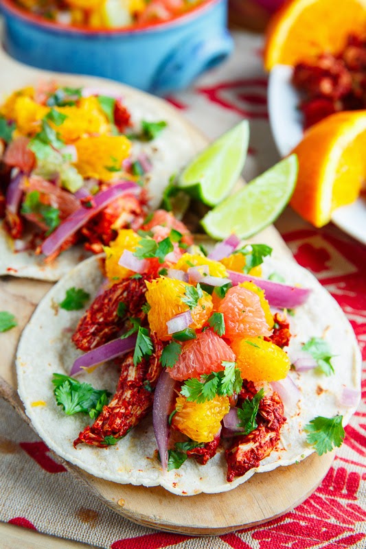 Pollo Pibil Tacos with Citrus Salsa