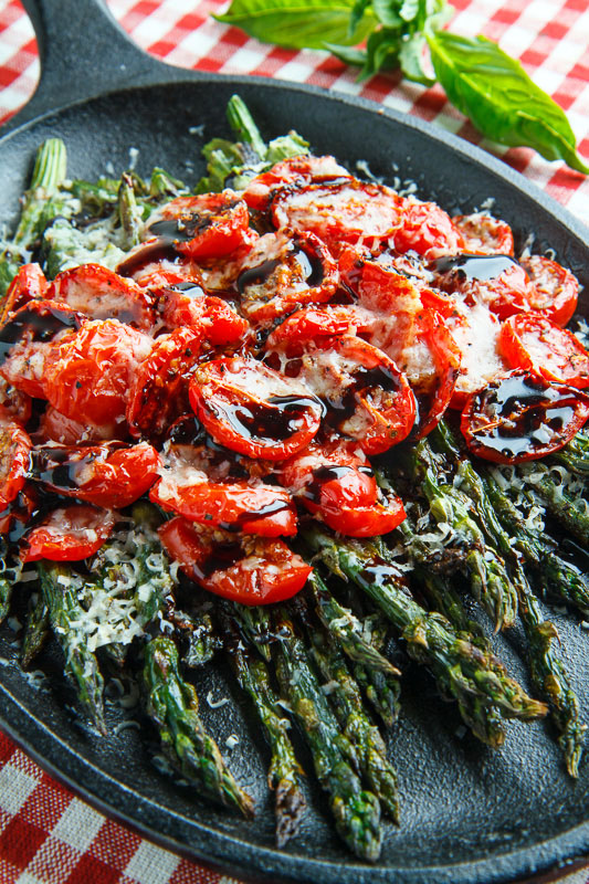 Balsamic Parmesan Roasted Asparagus and Tomatoes Balsamic Parmesan Roasted Asparagus and Tomatoes