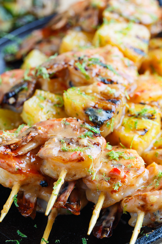 Grilled Coconut and Pineapple Sweet Chili Shrimp Grilled Coconut and Pineapple Sweet Chili Shrimp