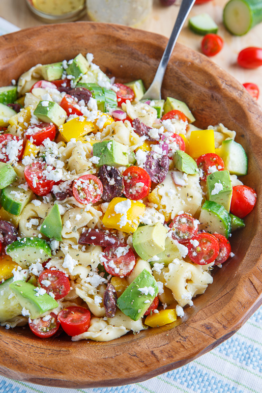 Mediterranean Avocado Tortellini Pasta Salad Mediterranean Avocado Tortellini Pasta Salad