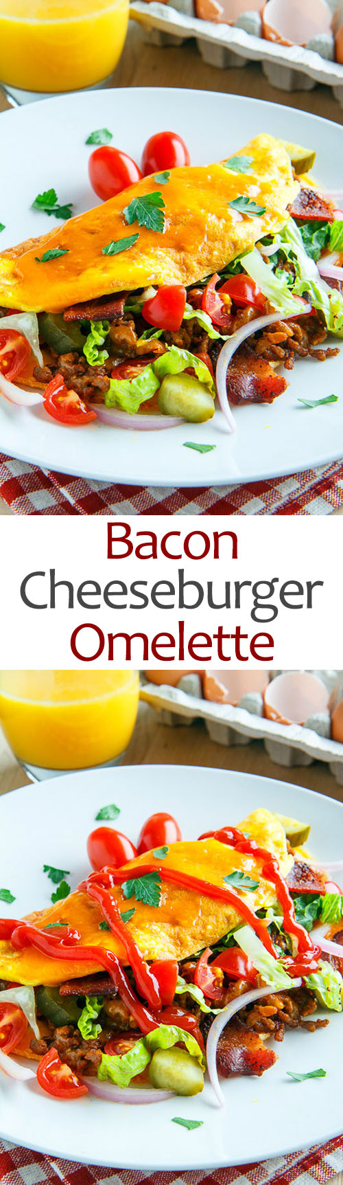 Bacon Cheeseburger Omelette Bacon Cheeseburger Omelette