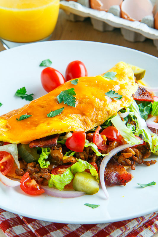 Bacon Cheeseburger Omelette Bacon Cheeseburger Omelette