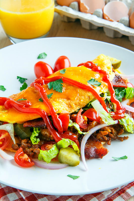 Bacon Cheeseburger Omelette Bacon Cheeseburger Omelette