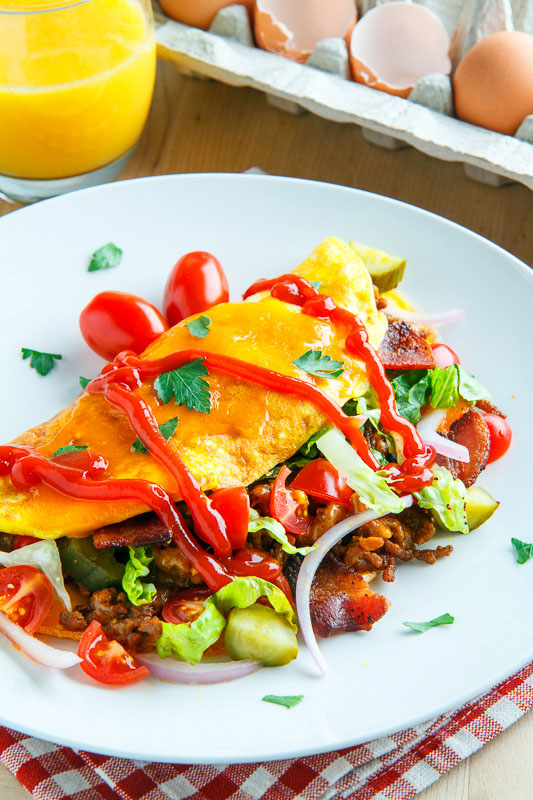 Bacon Cheeseburger Omelette Bacon Cheeseburger Omelette