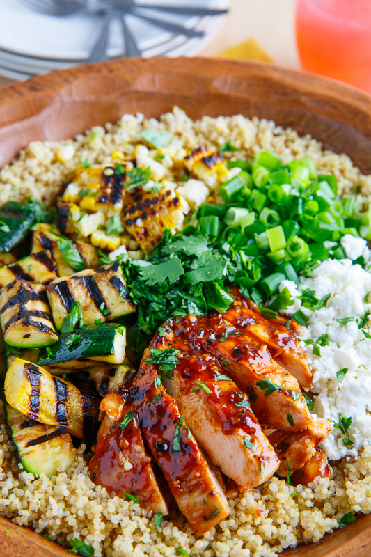 Grilled BBQ Chicken, Zucchini and Corn Quinoa Salad Grilled BBQ Chicken, Zucchini and Corn Quinoa Salad