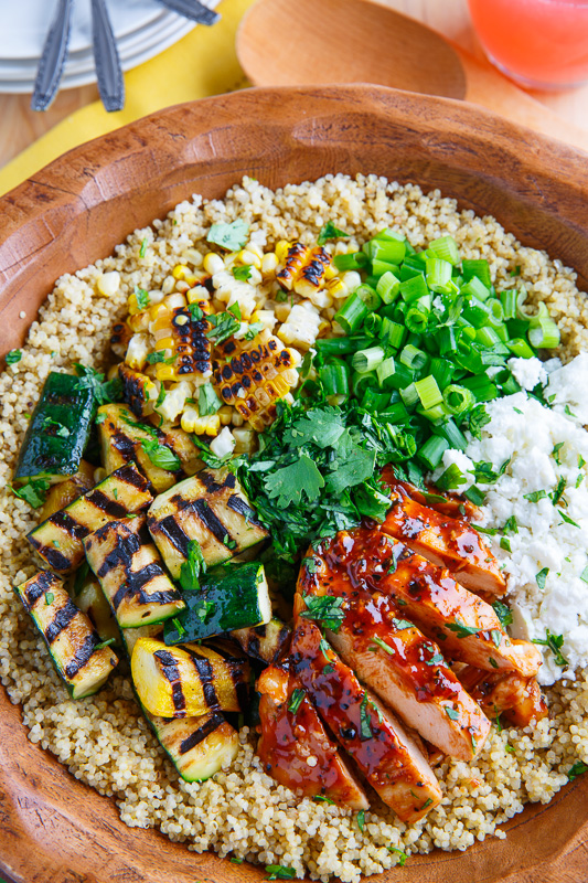 Grilled BBQ Chicken, Zucchini and Corn Quinoa Salad Grilled BBQ Chicken, Zucchini and Corn Quinoa Salad