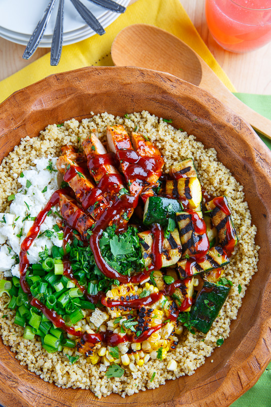 Grilled BBQ Chicken, Zucchini and Corn Quinoa Salad Grilled BBQ Chicken, Zucchini and Corn Quinoa Salad