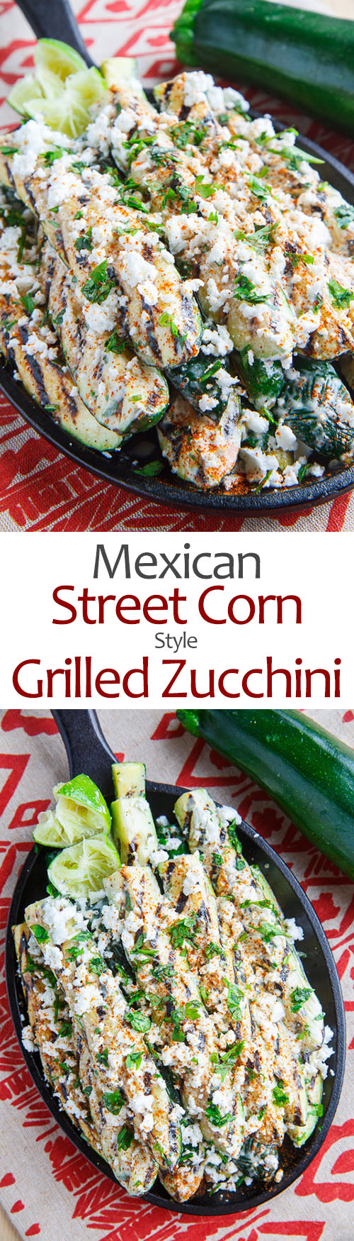 Mexican Street Corn Style Grilled Zucchini Mexican Street Corn Style Grilled Zucchini