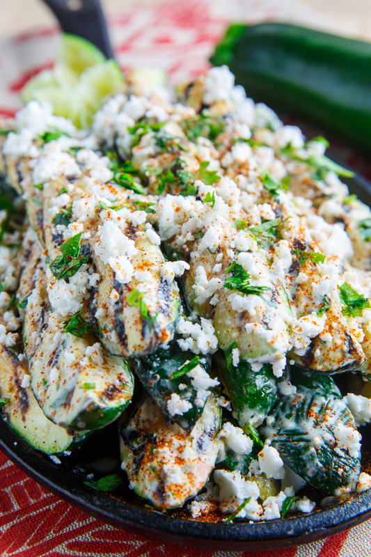 Mexican Street Corn Style Grilled Zucchini Mexican Street Corn Style Grilled Zucchini