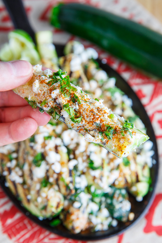 Mexican Street Corn Style Grilled Zucchini Mexican Street Corn Style Grilled Zucchini