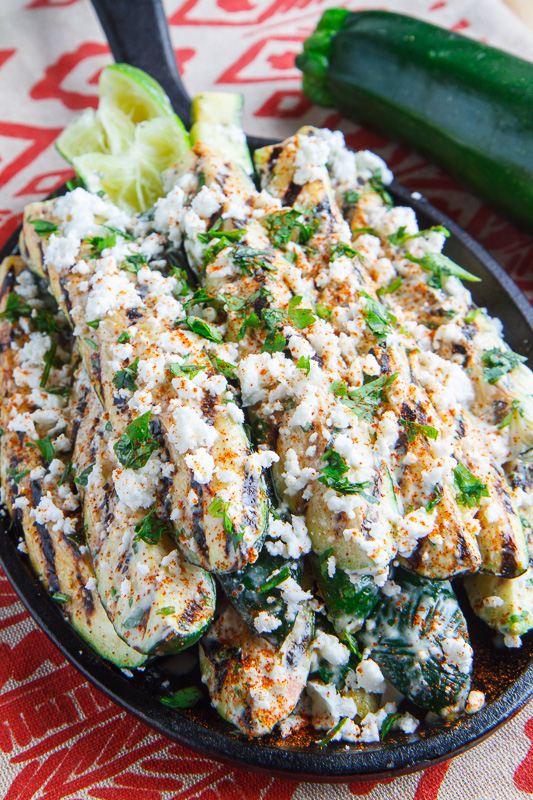 Mexican Street Corn Style Grilled Zucchini Mexican Street Corn Style Grilled Zucchini