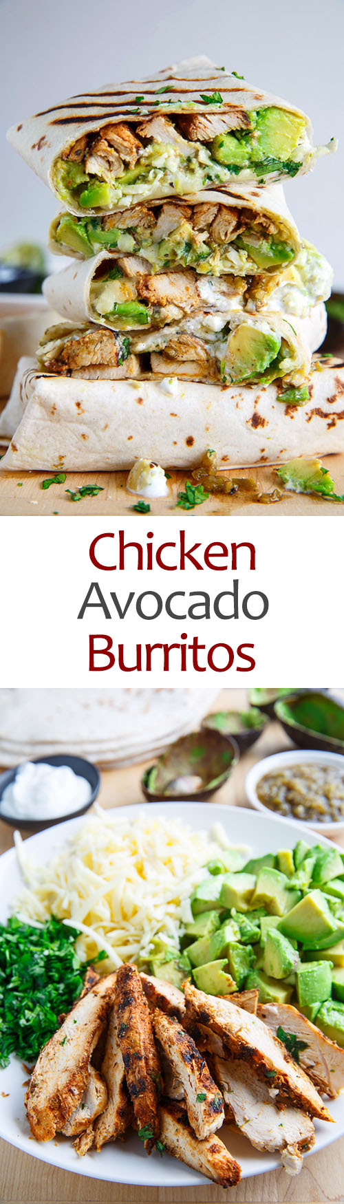 Chicken and Avocado Burritos Chicken and Avocado Burritos