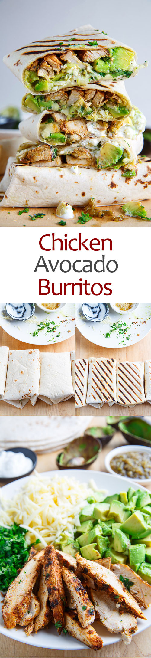Chicken and Avocado Burritos Chicken and Avocado Burritos
