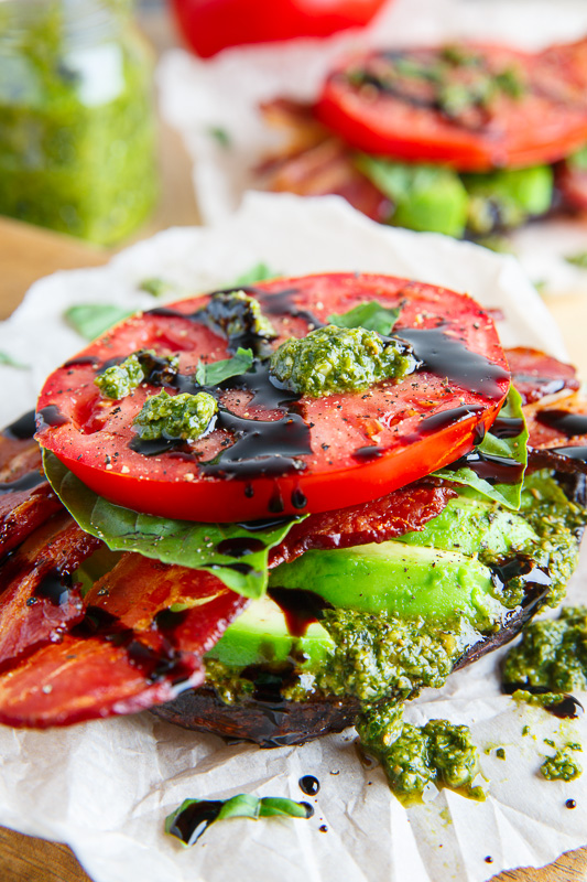 Caprese BLT Balsamic Roasted Portobello Mushrooms Caprese BLT Balsamic Roasted Portobello Mushrooms