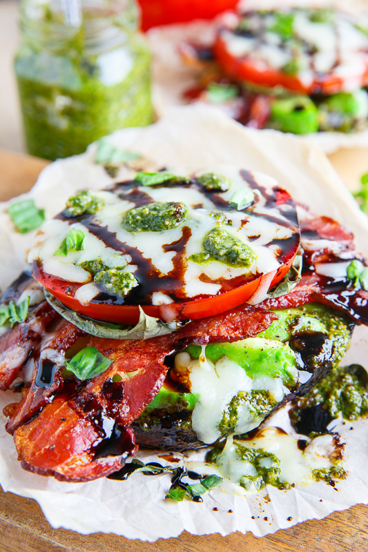 Caprese BLT Balsamic Roasted Portobello Mushrooms Caprese BLT Balsamic Roasted Portobello Mushrooms