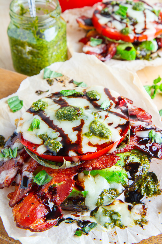 Caprese BLT Balsamic Roasted Portobello Mushrooms Caprese BLT Balsamic Roasted Portobello Mushrooms