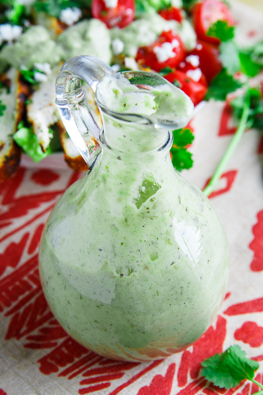Creamy Avocado Salsa Verde Dressing