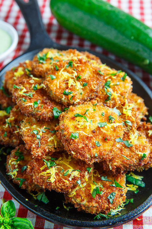 Crispy Lemon Parmesan Zucchini Chips with Basil Aioli Crispy Lemon Parmesan Zucchini Chips with Basil Aioli