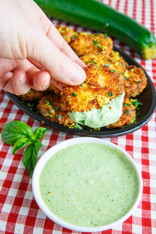 Crispy Lemon Parmesan Zucchini Chips with Basil Aioli Crispy Lemon Parmesan Zucchini Chips with Basil Aioli