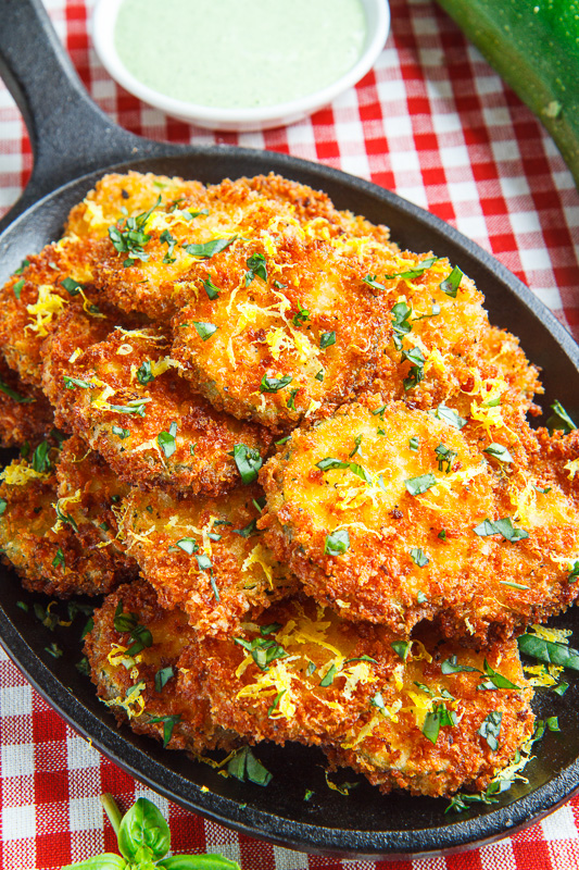 Crispy Lemon Parmesan Zucchini Chips with Basil Aioli Crispy Lemon Parmesan Zucchini Chips with Basil Aioli